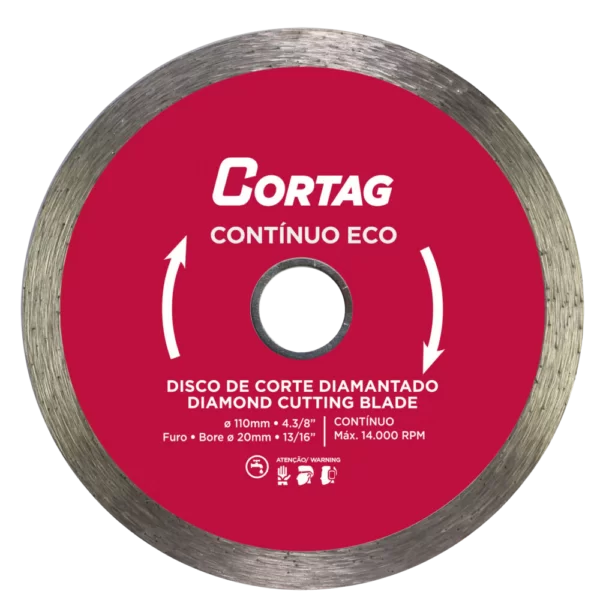 DISCO DE CORTE DIAMANTADO CONTINUO ECO 110 mm